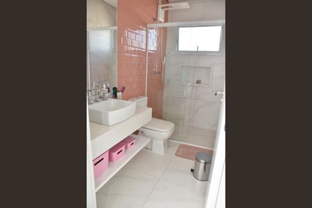 Banheiro da Suíte 3 de casa de condomínio à venda com 4 quartos, 322m² em Gramadão, Jundiaí