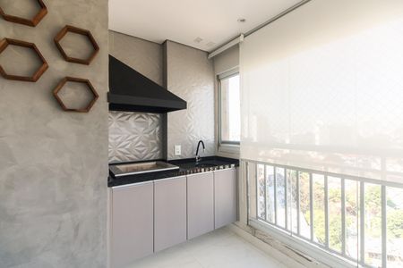 Varanda Gourmet  de apartamento para alugar com 2 quartos, 69m² em Chácara Seis de Outubro, São Paulo