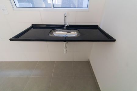 Cozinha de apartamento para alugar com 2 quartos, 42m² em Jardim Robru, São Paulo