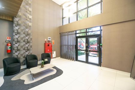 Studio para alugar com 24m², 1 quarto e sem vaga Studio para alugar com 24m², 1 quarto e sem vagaHall social