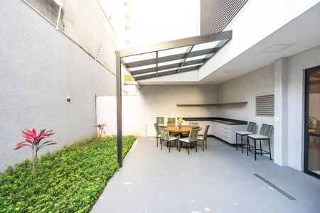 Studio para alugar com 24m², 1 quarto e sem vaga Studio para alugar com 24m², 1 quarto e sem vagaÁrea externa do salão de festas