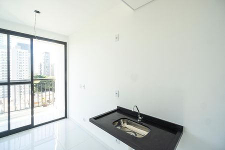 Cozinha de kitnet/studio para alugar com 1 quarto, 24m² em Vila Azevedo, São Paulo