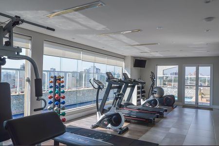 Área comum - Academia de apartamento para alugar com 1 quarto, 36m² em Vila Angelina, São Bernardo do Campo