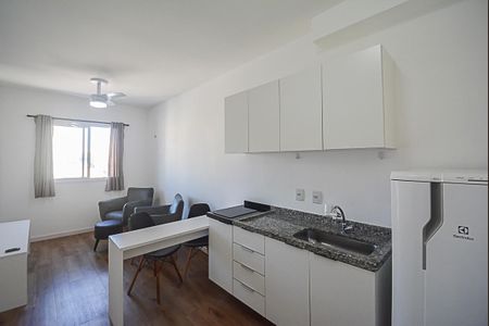 Cozinha de apartamento para alugar com 1 quarto, 36m² em Vila Angelina, São Bernardo do Campo