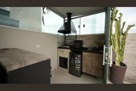Área gourmet de apartamento à venda com 2 quartos, 76m² em Vila Floresta, Santo André