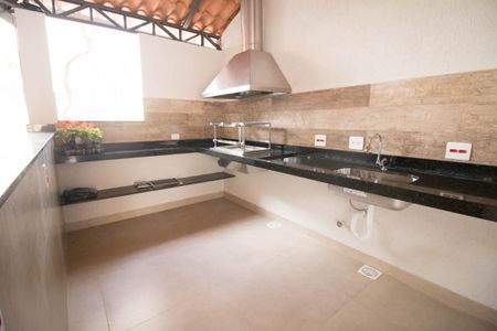 Área comum - Churrasqueira de casa de condomínio para alugar com 3 quartos, 94m² em Vila Metalúrgica, Santo André