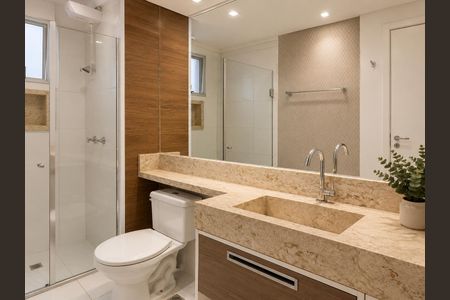 Banheiro de apartamento à venda com 3 quartos, 96m² em Parque Fazendinha, Campinas