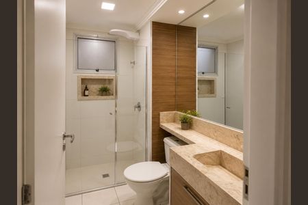 Banheiro de apartamento à venda com 3 quartos, 96m² em Parque Fazendinha, Campinas