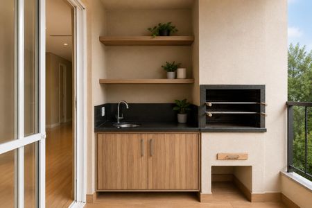 Area Gourmet de apartamento à venda com 3 quartos, 96m² em Parque Fazendinha, Campinas