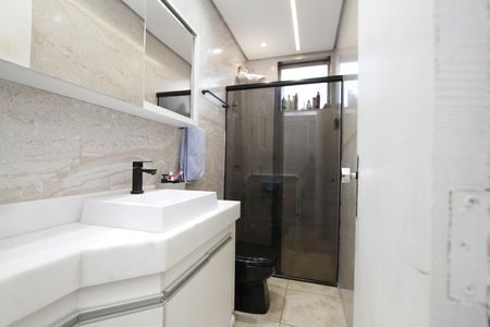 Banheiro Social de apartamento à venda com 3 quartos, 97m² em Estoril, Belo Horizonte
