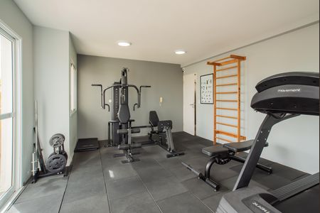 Apartamento para alugar com 40m², 1 quarto e 1 vaga Apartamento para alugar com 40m², 1 quarto e 1 vagaÁrea comum - Academia