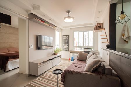 Sala de apartamento para alugar com 1 quarto, 40m² em Mirandópolis, São Paulo