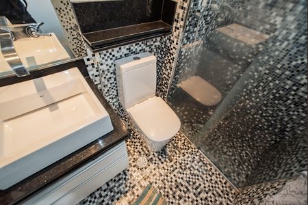 Apartamento para alugar com 40m², 1 quarto e 1 vaga Apartamento para alugar com 40m², 1 quarto e 1 vagaBanheiro da Suíte