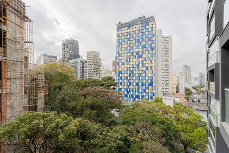 Vista da Varanda de kitnet/studio à venda com 1 quarto, 27m² em Pinheiros, São Paulo