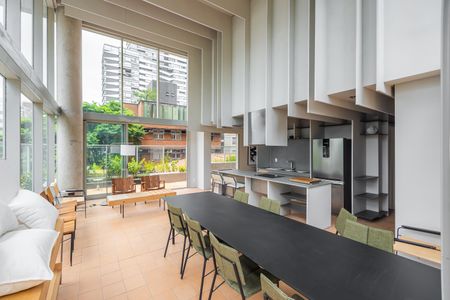 Espaço Gourmet de kitnet/studio à venda com 1 quarto, 27m² em Pinheiros, São Paulo