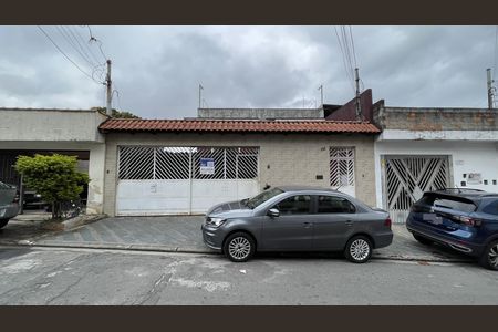 Fachada+Placa de casa para alugar com 3 quartos, 80m² em Parque Cruzeiro do Sul, São Paulo