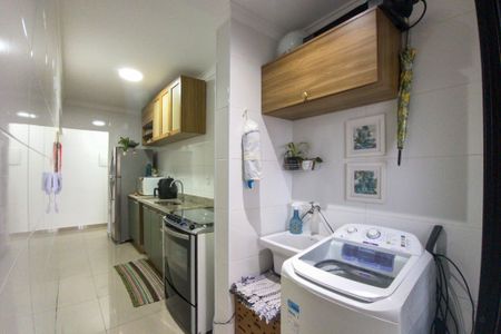 Área de Serviço  de apartamento para alugar com 2 quartos, 72m² em Nova Mirim, Praia Grande