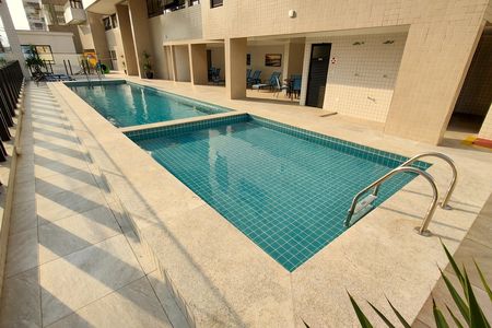 Área comum - Piscina de apartamento para alugar com 2 quartos, 72m² em Nova Mirim, Praia Grande