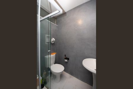 Banheiro Social de apartamento para alugar com 1 quarto, 53m² em Perdizes, São Paulo