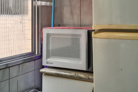 Cozinha  de apartamento para alugar com 1 quarto, 49m² em Guilhermina, Praia Grande