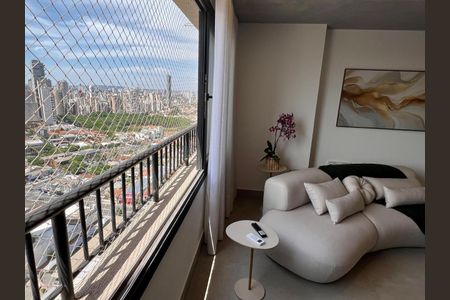 Varanda de apartamento à venda com 3 quartos, 97m² em Setor Bueno, Goiânia