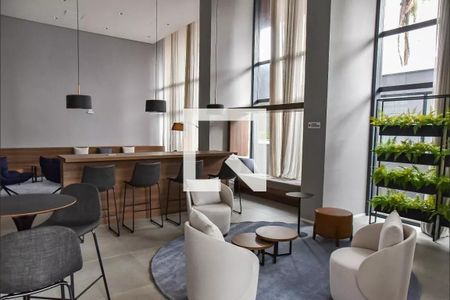 Studio para alugar com 34m², 1 quarto e sem vaga Studio para alugar com 34m², 1 quarto e sem vagaHall