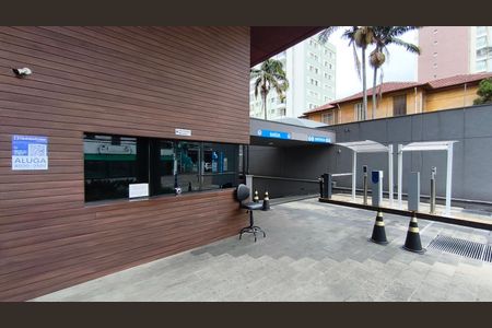 Studio para alugar com 34m², 1 quarto e sem vaga Studio para alugar com 34m², 1 quarto e sem vagaFachada + Plaquinha