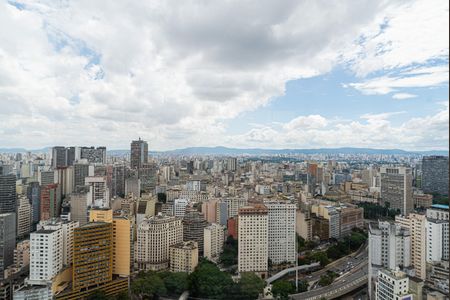 Área comum - Vista da Piscina do Terraço de kitnet/studio à venda com 1 quarto, 26m² em Bela Vista, São Paulo