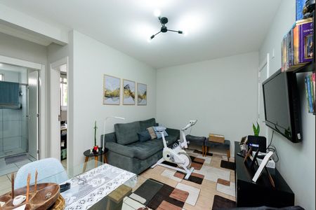 Sala de apartamento para alugar com 2 quartos, 48m² em Santa Maria, Contagem