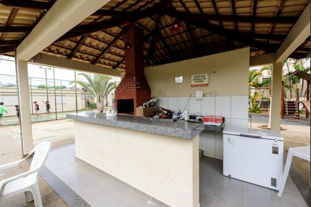 Área comum - Churrasqueira de apartamento para alugar com 2 quartos, 48m² em Santa Maria, Contagem