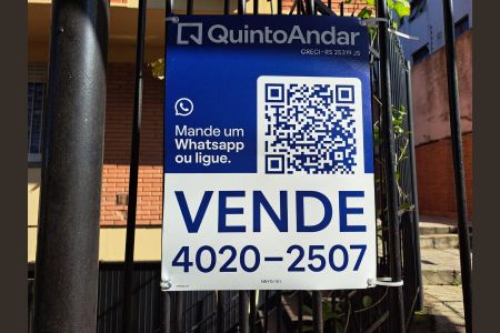 Placa na Fachada de apartamento à venda com 1 quarto, 40m² em Cristo Redentor, Porto Alegre
