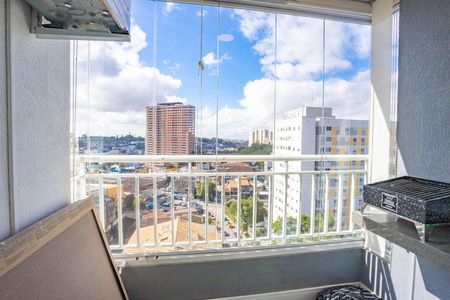 Varanda da sala  de apartamento à venda com 2 quartos, 52m² em Centro, Diadema