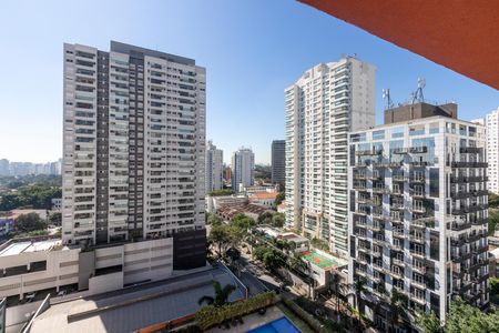 Vista da Varanda de kitnet/studio para alugar com 1 quarto, 26m² em Santo Amaro, São Paulo