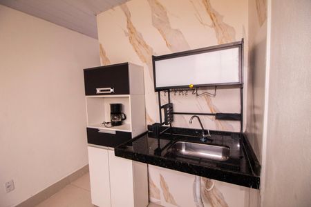 Cozinha  de kitnet/studio para alugar com 1 quarto, 12m² em Aparecida 7ª Seção, Belo Horizonte