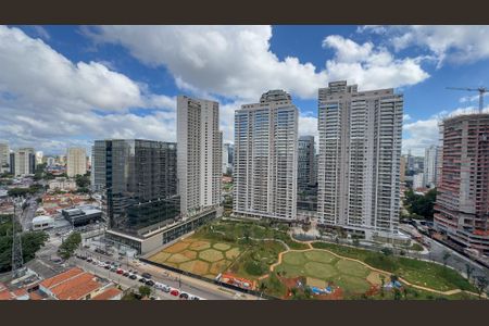Vista da Sacada de kitnet/studio para alugar com 1 quarto, 25m² em Jardim das Acacias, São Paulo