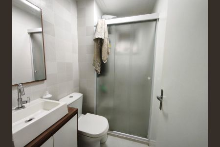 Banheiro de apartamento à venda com 2 quartos, 55m² em Jardim Santo Ignacio, São Bernardo do Campo