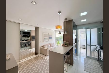 Sala  de apartamento à venda com 2 quartos, 77m² em Jardim Dom Bosco, São Paulo
