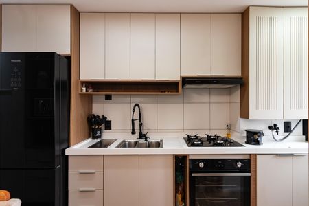 Cozinha de apartamento para alugar com 2 quartos, 41m² em Barra Funda, São Paulo