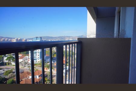 Varanda da Sala de kitnet/studio à venda com 1 quarto, 37m² em Jardim do Salso, Porto Alegre