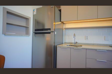 Studio para alugar com 37m², 1 quarto e 1 vaga Studio para alugar com 37m², 1 quarto e 1 vagaCozinha e churrasqueira
