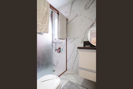 Banheiro da suíte de apartamento à venda com 3 quartos, 97m² em Santa Paula, São Caetano do Sul