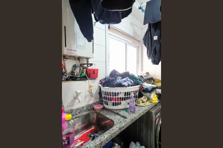 Área de serviço de apartamento à venda com 3 quartos, 97m² em Santa Paula, São Caetano do Sul