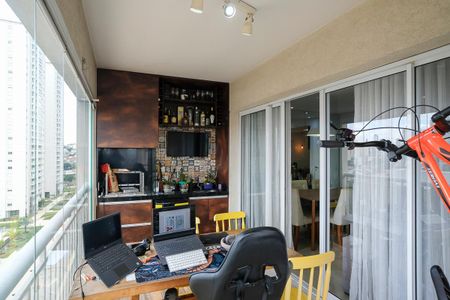 Varanda gourmet de apartamento à venda com 3 quartos, 97m² em Santa Paula, São Caetano do Sul