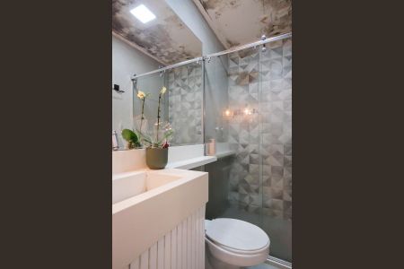 Banheiro da suíte de apartamento para alugar com 2 quartos, 62m² em Jardim Paramount, São Bernardo do Campo