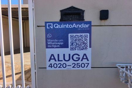 PLACA INSTALADA NA FACHADA de casa para alugar com 1 quarto, 60m² em Vila Aeroporto, Campinas