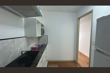 Cozinha de apartamento para alugar com 1 quarto, 29m² em Santo Amaro, São Paulo