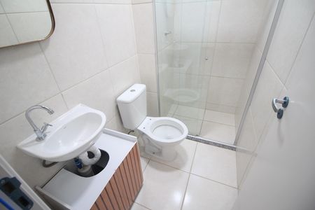 Banheiro de apartamento para alugar com 2 quartos, 50m² em Bairro da Glória, Contagem