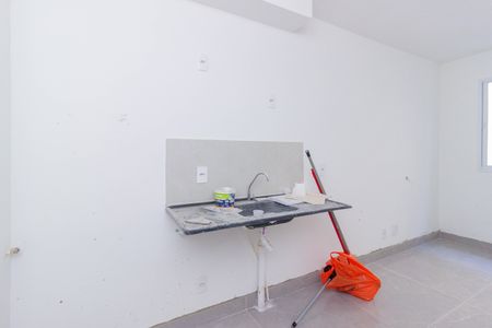 Cozinha de apartamento para alugar com 1 quarto, 25m² em Parque Pan Americano, São Paulo