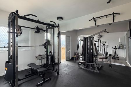 Área comum - Academia de apartamento para alugar com 1 quarto, 53m² em Vila Belmiro, Santos