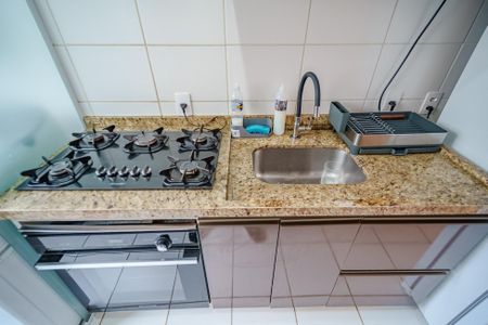 Cozinha de apartamento à venda com 1 quarto, 43m² em Parque Ipe, São Paulo